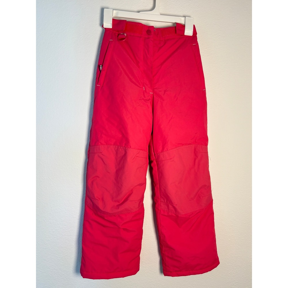 Amazon Essentials Kids Pink Insulated Snow Pants Winter Ski Bibs Size M 8